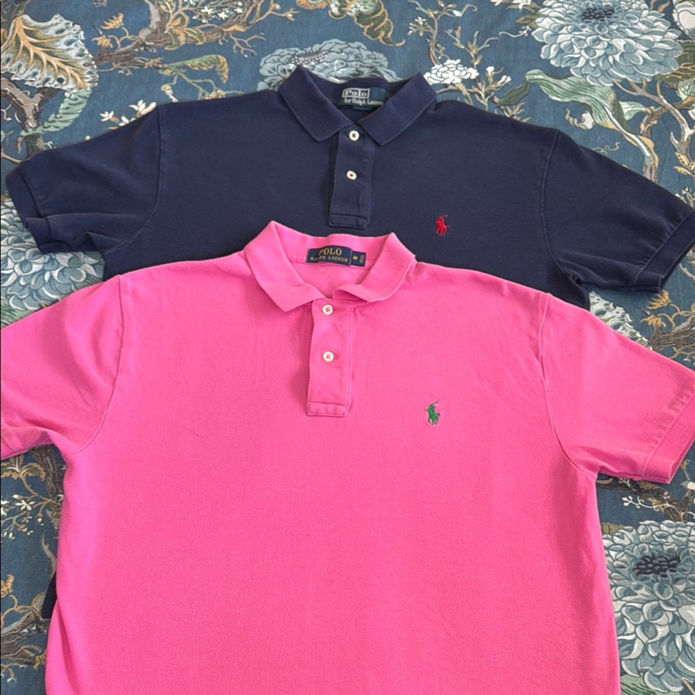 Lot of 2 good condition polo shirts size Medium